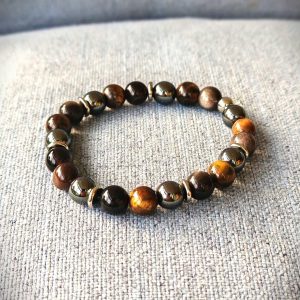 Bracelet Triple Protection : Force, Équilibre et Bouclier Énergétique.